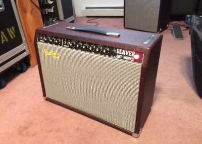 Blackface Deluxe Reverb Style - 2018 Red Snake Skin/silver grill
